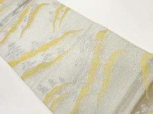 松に木々模様織出し袋帯